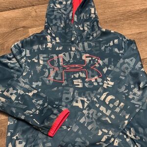 Under Armour Camouflage Hoodie in Blue and Red